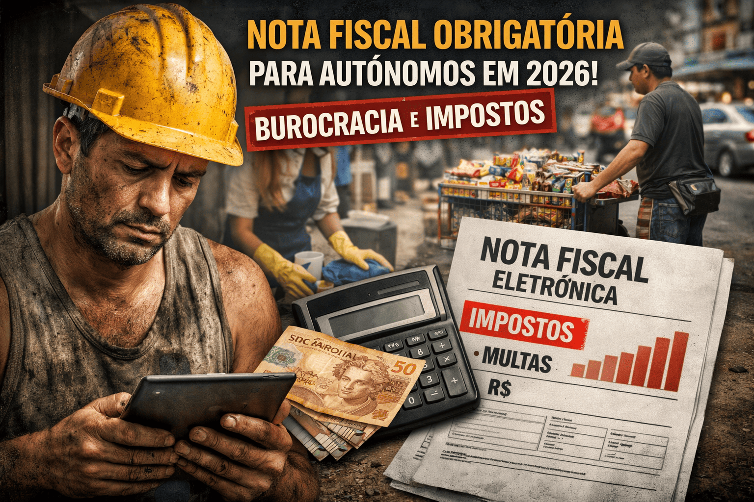 Nova exigência de Nota Fiscal pode inviabilizar trabalho de autônomos a partir de 2026